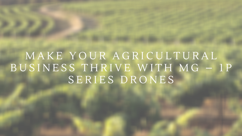 agras mg 1p spraying drone